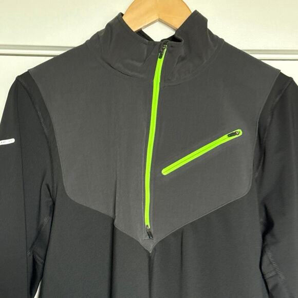 Nike Element Running Pullover Shirt Mens Small Quarter Zip Reflective Activewear - Picture 3 of 11